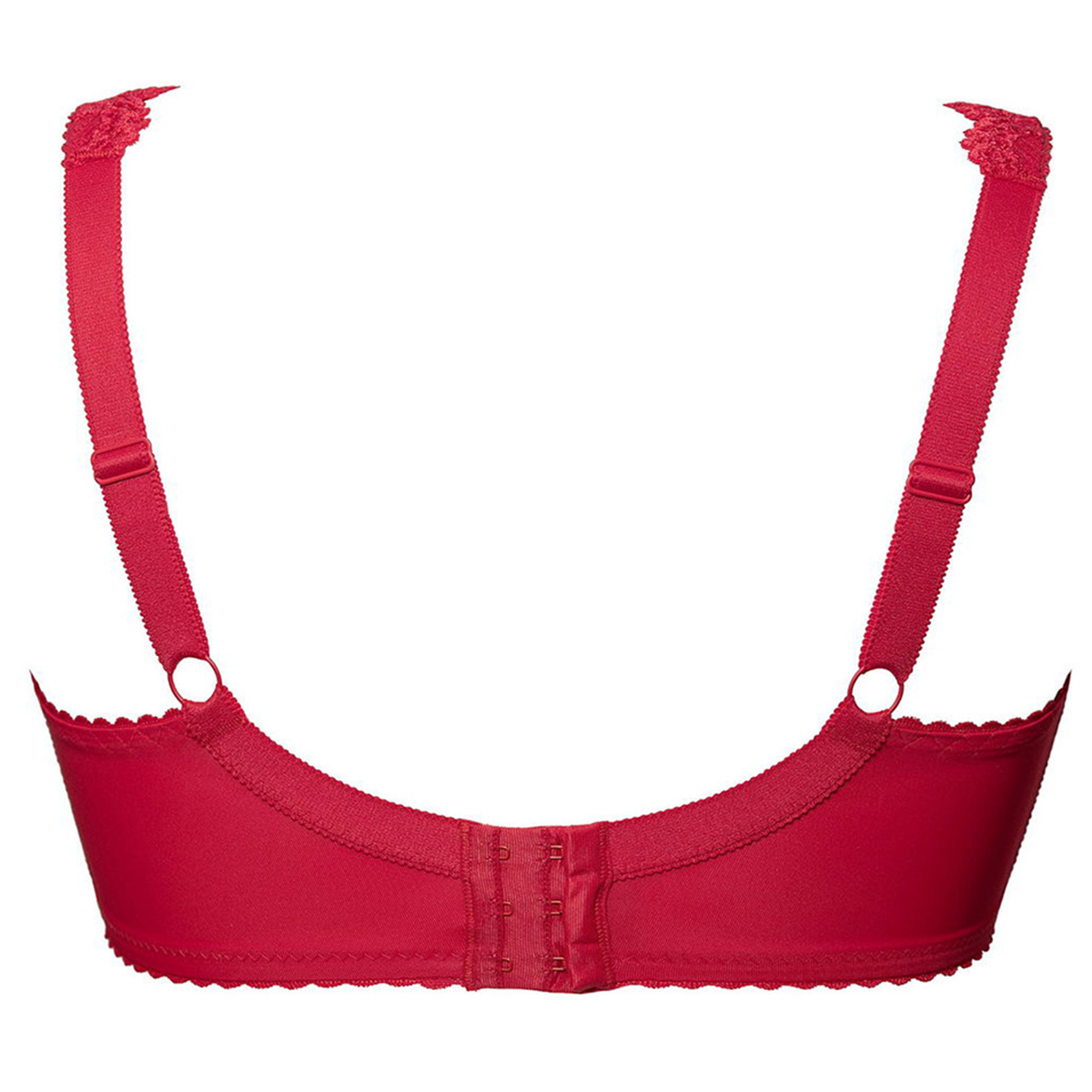 Plaisir Beate Plain BH med bøjle, rød - 619431 - 4 - Red