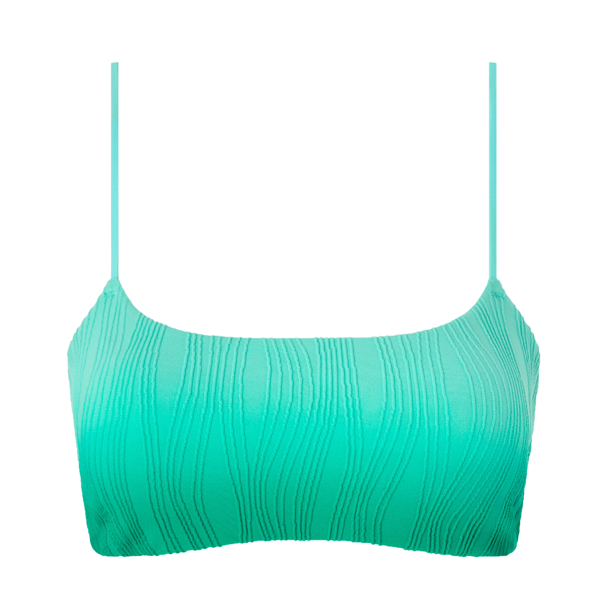 Chantelle Pulp Swim bikini top uden bøjle, grøn - C12VQ9 - C78 - Lagoon Tie And Dye
