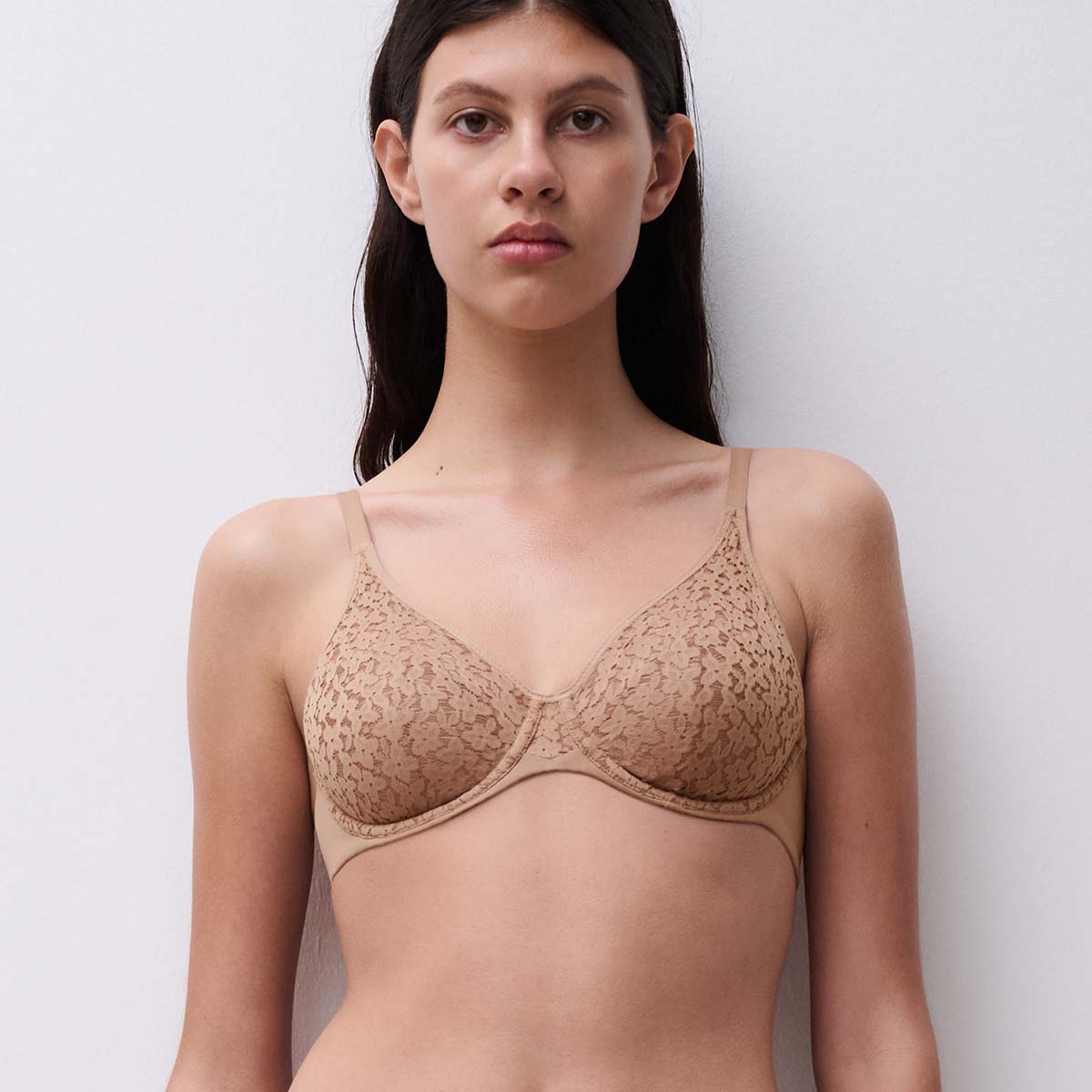 Chantelle EasyFeel Norah BH med bøjle, brun - C13F10 - 02T - Coffee Latte