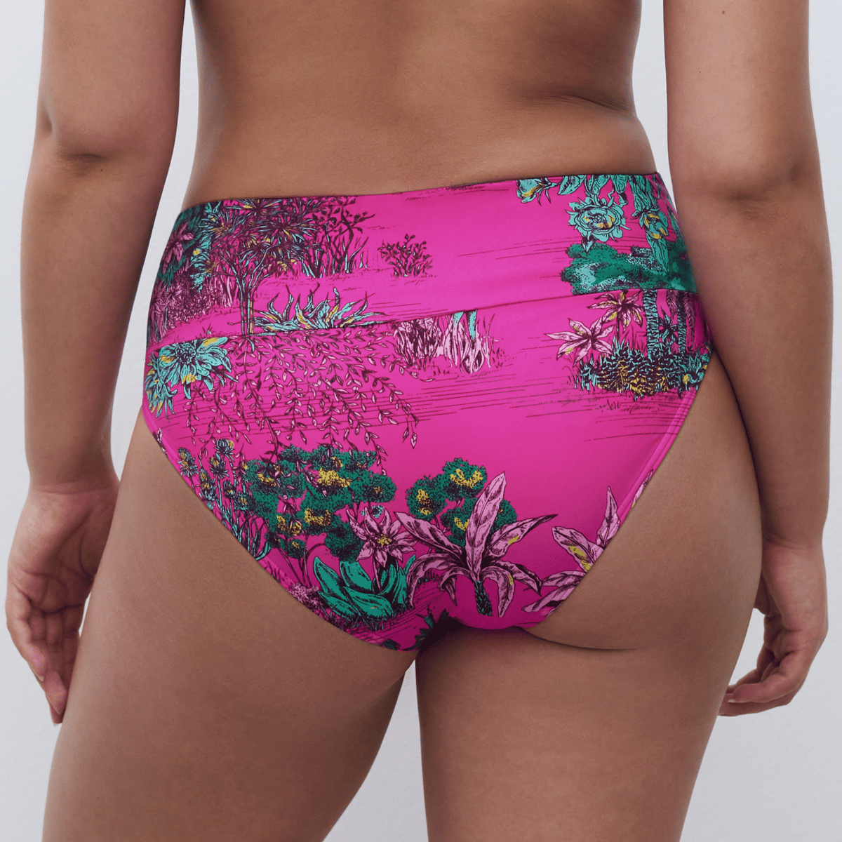 Chantelle Sauvage maxi bikinitrusse, pink - C17UC5 - A10 - Pink Jungle
