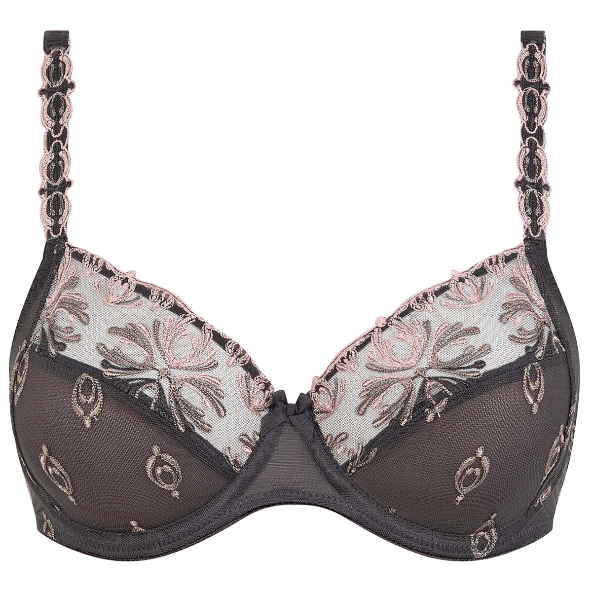 Chantelle Champs Elysees BH med bøjle, grå - C26010 - C54 - Blushed Ash