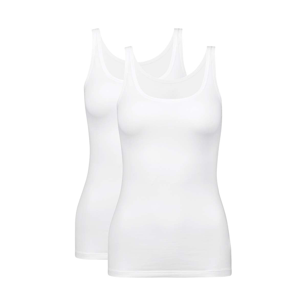 Calida Benefit Women 2-Pack top, hvid - 12641 - 001 - White