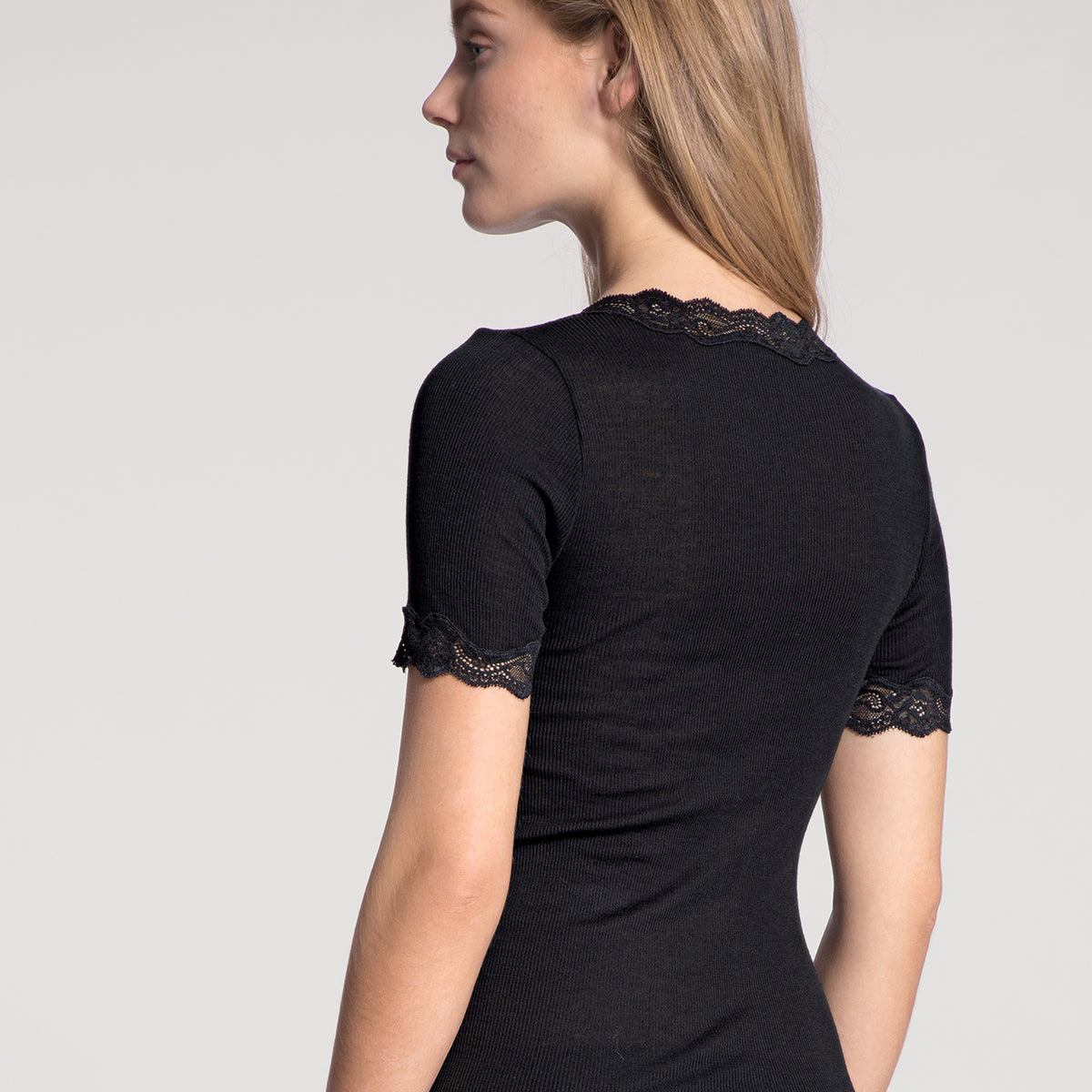 Calida Richesse Lace top, sort - 14990 - 996 - Black