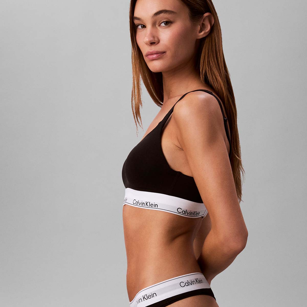 Calvin Klein Icon bralette BH, sort - LV00QF8500 - UB1 - Black
