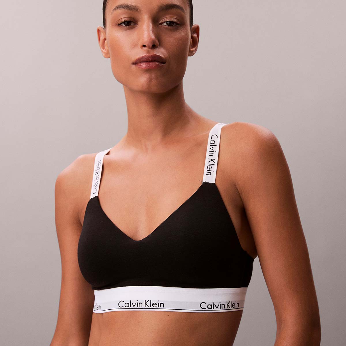 Calvin Klein Icon bralette BH, sort - LV00QF8504 - UB1 - Black