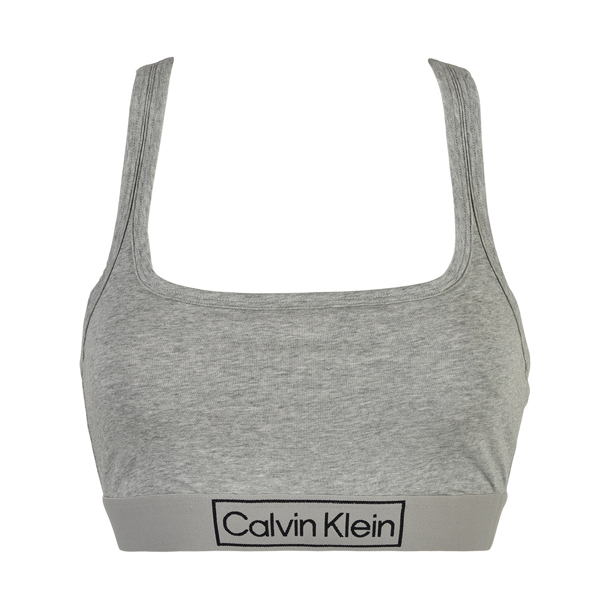 Calvin Klein Unlined bralette BH, grå - QF6768E - P7A - Grey Heather