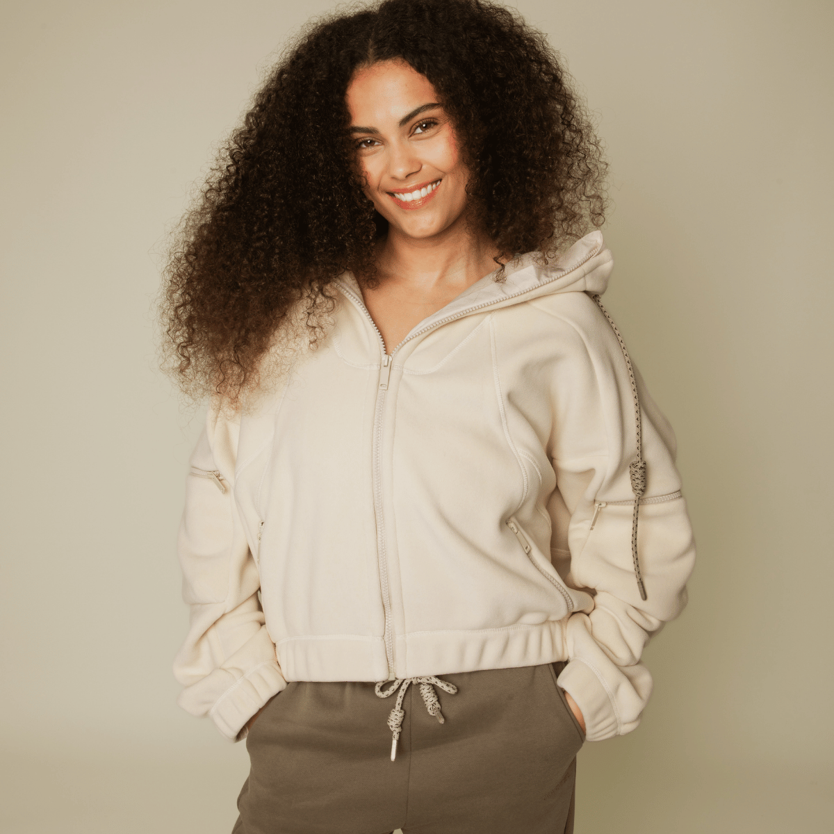 Copenhagen Cartel Range løbejakke, creme - 164407 - SHELL - Shell