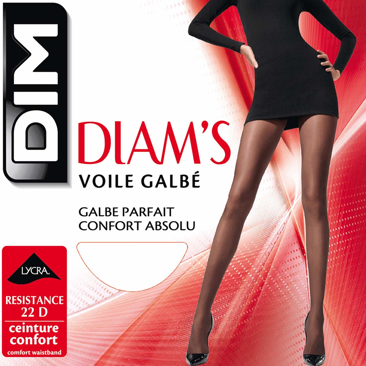 DIM Diam's Voile Galbé strømpebukser, sort - 1141 - 234 - Noir