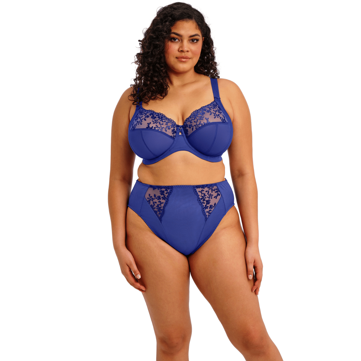 Elomi Zarla BH med bøjle, blå - EL302505 - SAR - Sapphire
