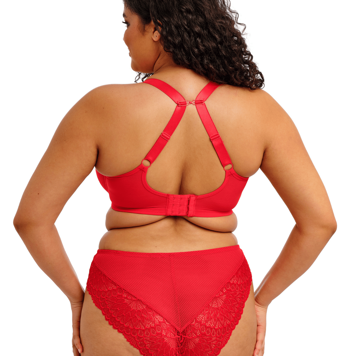 Elomi Tiernie plunge BH, rød - EL303334 - RED - Red