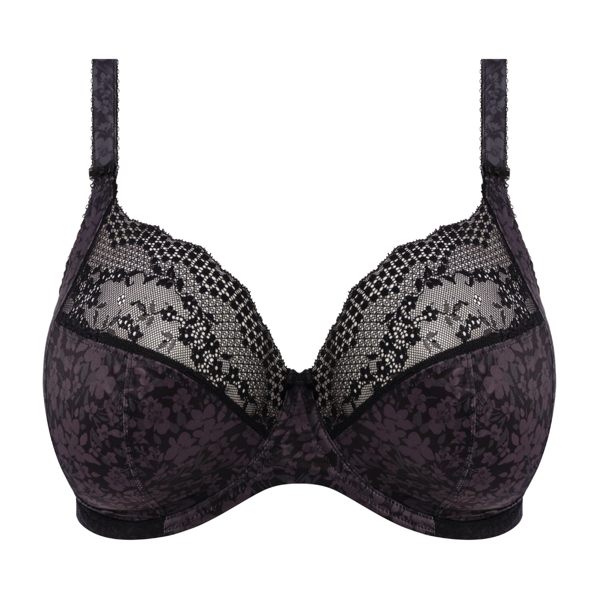 Elomi Lucie plunge BH, sort - EL4490 - BLK - Black