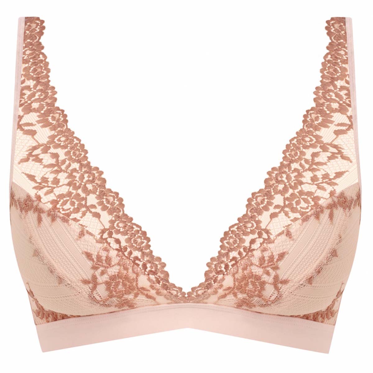 Wacoal Embrace Lace BH uden bøjle, lyserød - WA852191 - 688 - Angel Wing/Rose Dust
