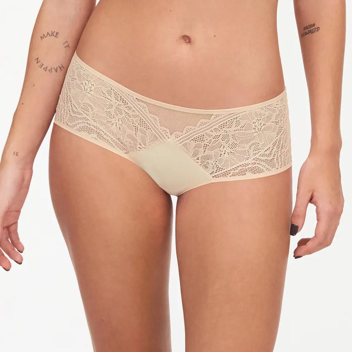 Chantelle EasyFeel Floral Touch hipster trusse, beige - C94240 - 01N - Golden Beige
