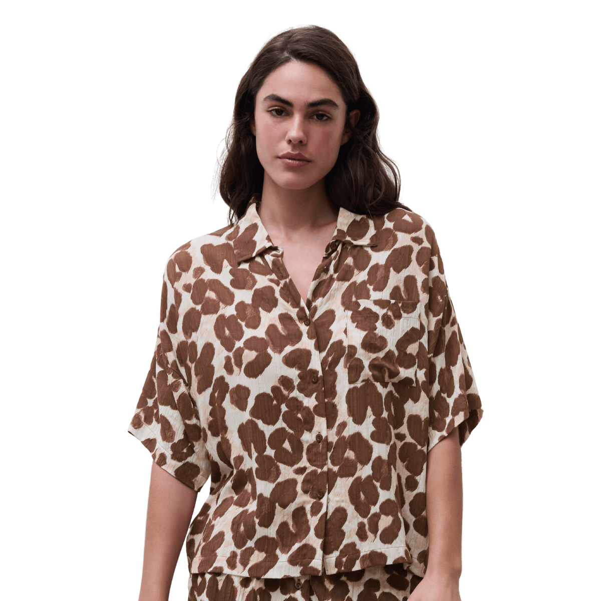 Femilet Layla top, leopard - FNAGJ5 - A82 - Leopard
