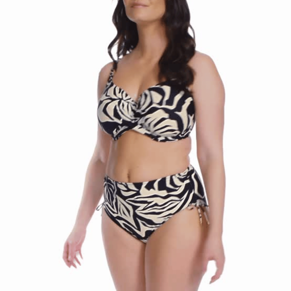 Fantasie Aruba Nights maxi bikinitrusse, multi - FS505378 - LAC - Black & Cream