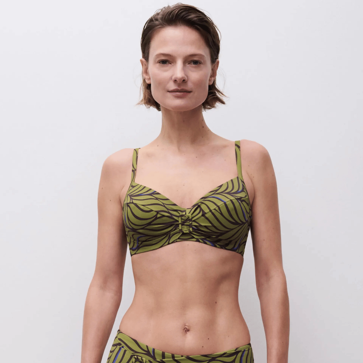 Femilet Rivero bikini top med bøjle, multi - FS60M0 - A47 - Coffee Leaves