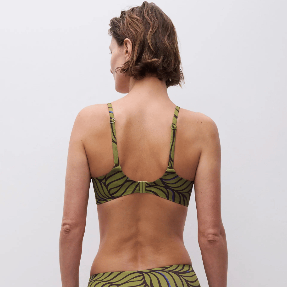 Femilet Rivero bikini top med bøjle, multi - FS60M0 - A47 - Coffee Leaves