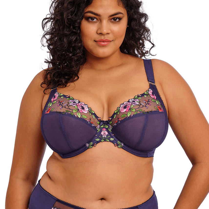 Elomi Himari plunge BH, blå - EL302102 - MIH - Midnight