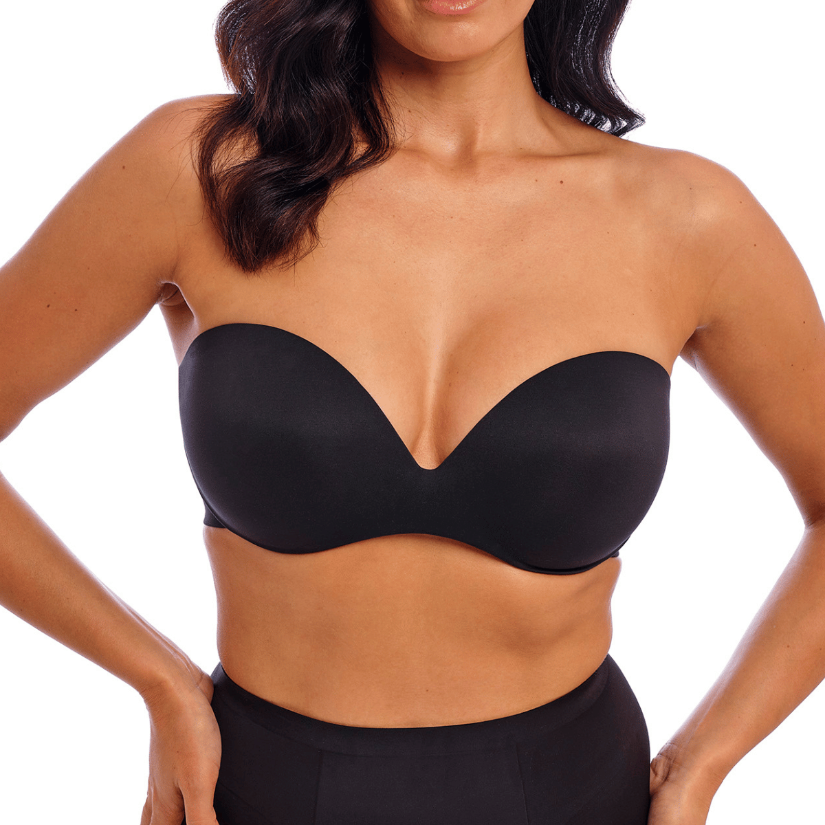 Wacoal Ines Secret stropløs BH, sort - WE601011 - BLK - Black