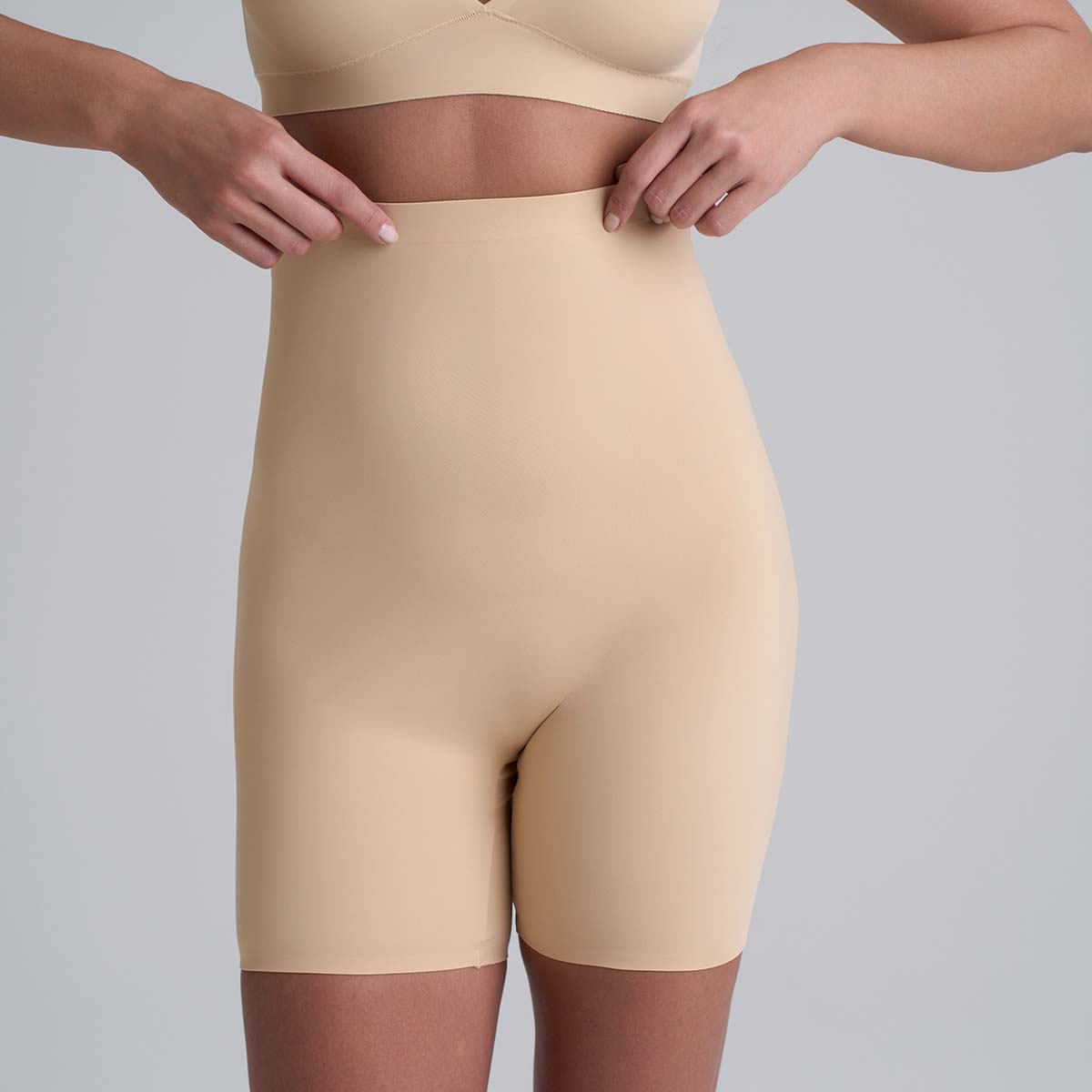 Bye Bra Invisible High Waist shorts, beige - INVHWS - Beige - Beige