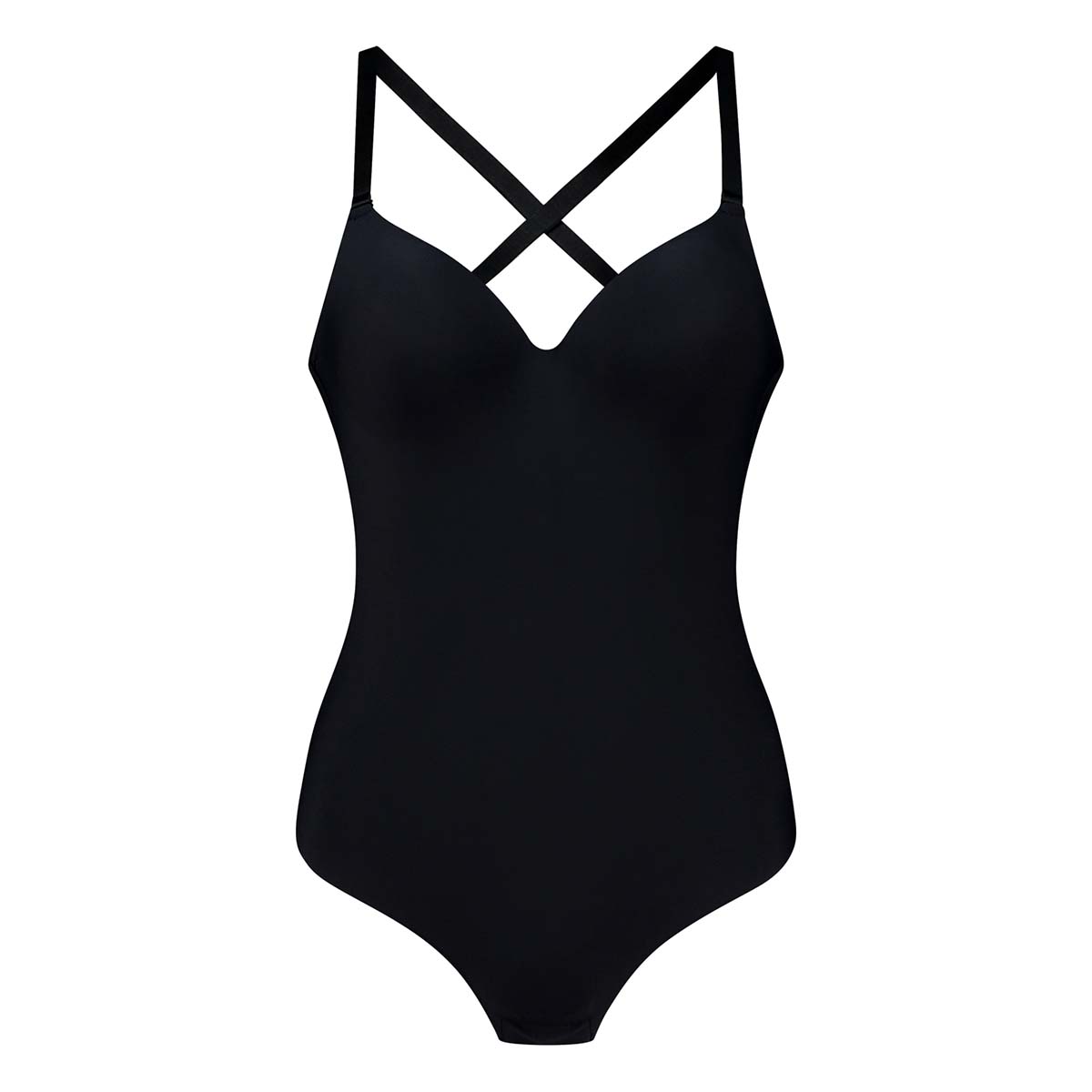 Bye Bra bodystocking, sort - LBBTHO - Black - Black
