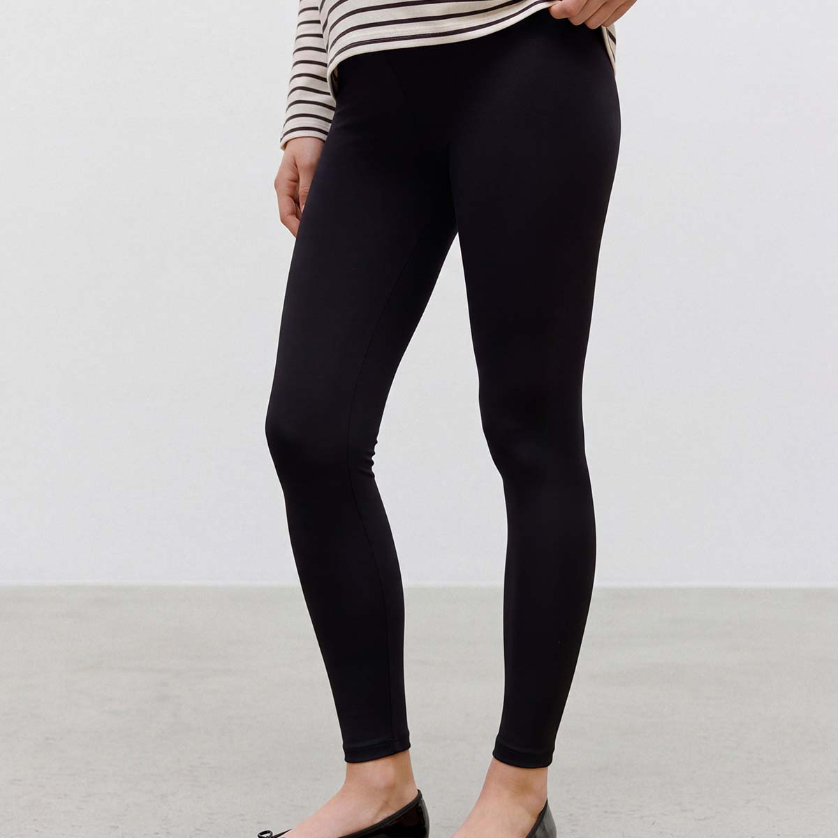 Mamalicious MLtia Jeanne graviditetsleggings, sort - 20011082 - Black - Black