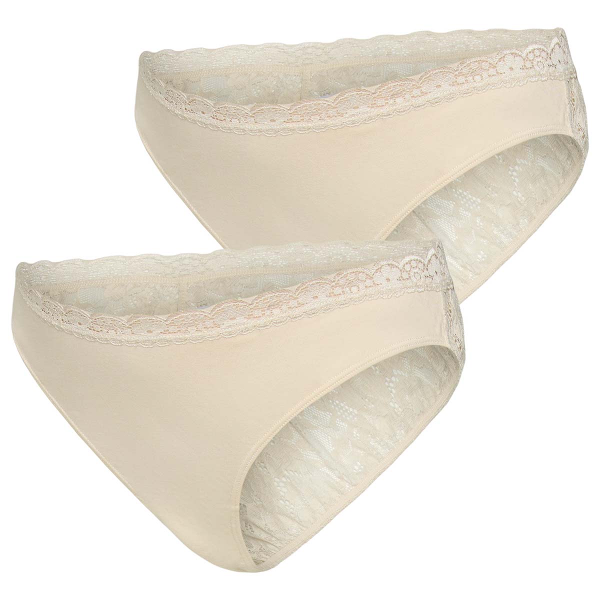 Mamalicious MLjulia 2-pak graviditets brazilian trusse, beige - 20024174 - Birch/birch - Birch/birch