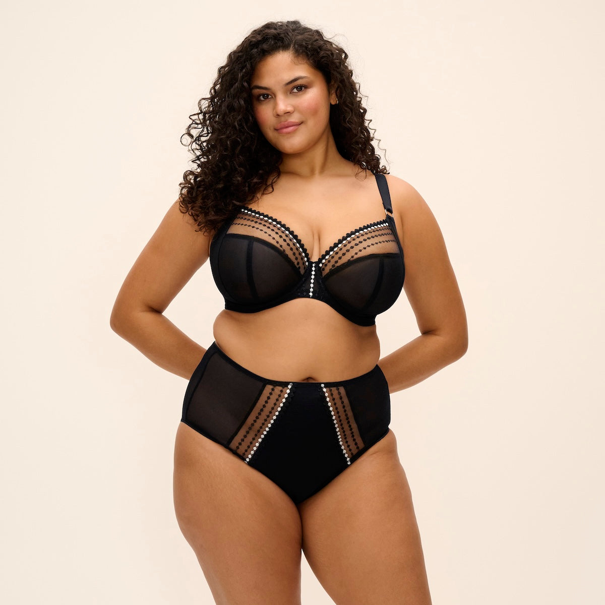 Elomi Matilda plunge BH, sort - EL8900 - BLK - Black
