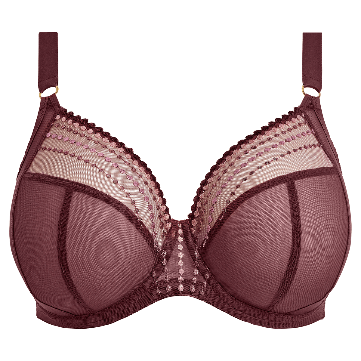Elomi Matilda plunge BH, bordeaux - EL8900 - SUM - Sugarplum