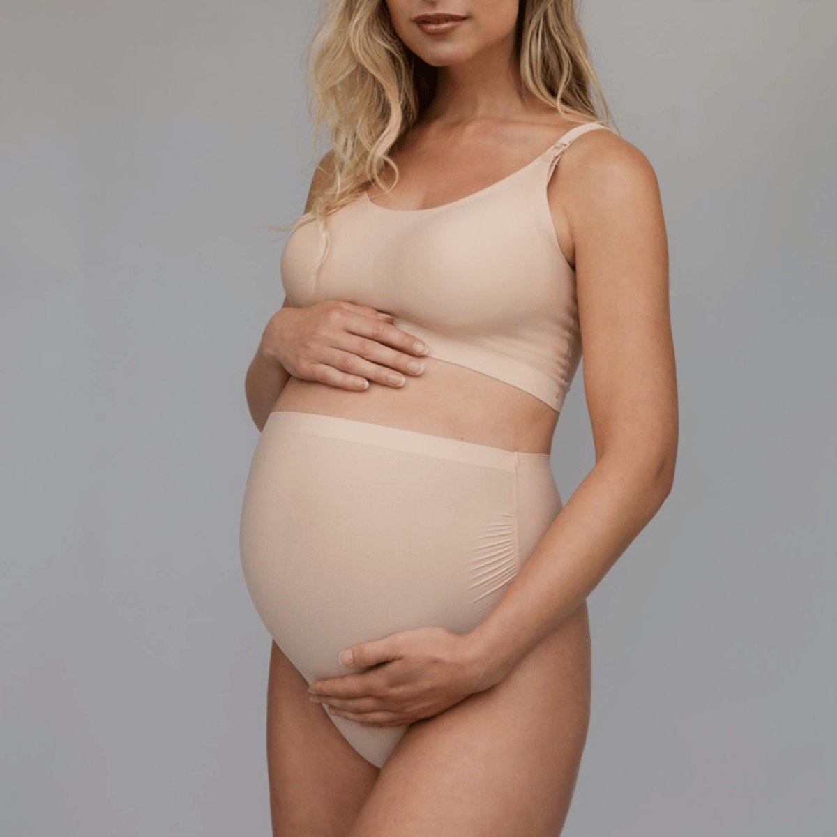 Bye Bra graviditets-g-streng, beige - MATTH - Beige - Beige