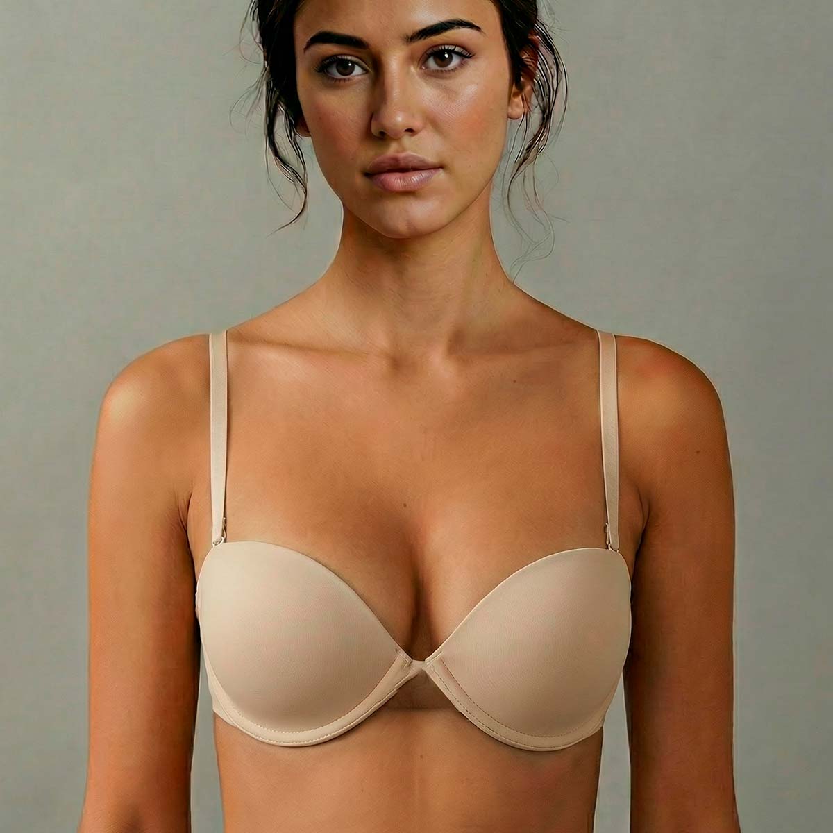Bye Bra Multiway BH med bøjle, beige - MULBRA - Beige - Beige