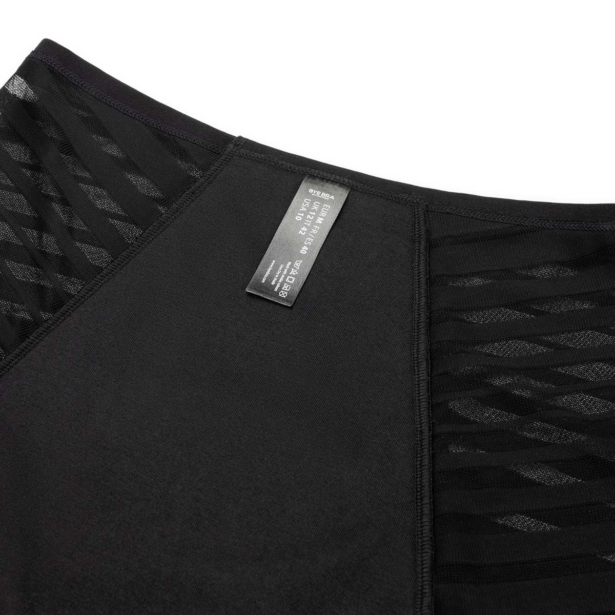 Bye Bra Lace High Flow menstruationstrusse, sort - PHBRLC - Black - Black