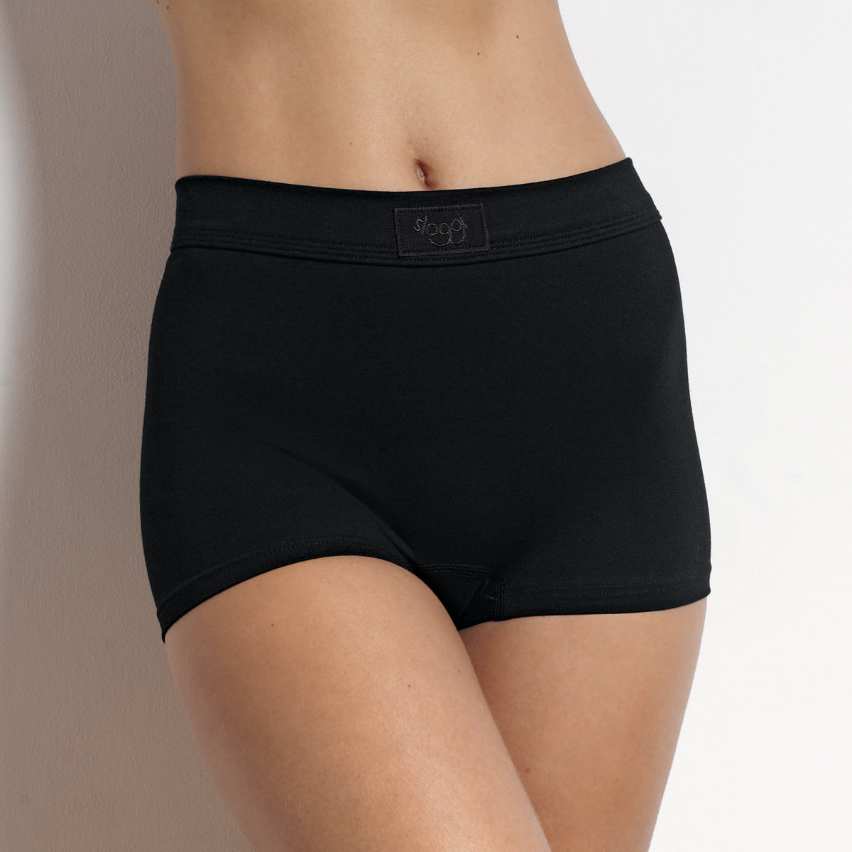 Sloggi Double Comfort Short maxi trusse, sort - 10022496 - 0004 - Black