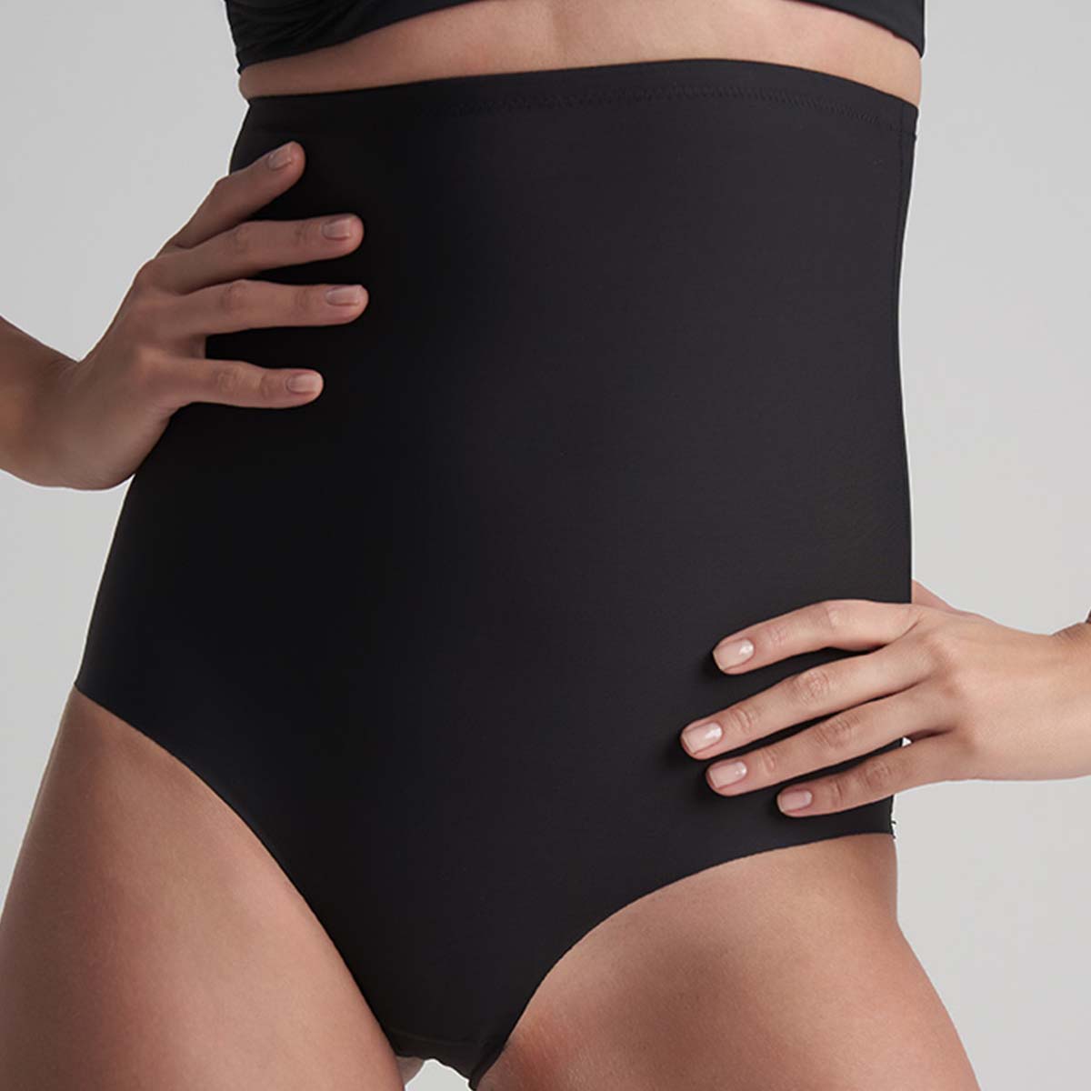 Bye Bra Sculpting High Waist maxi trusse, sort - SCPHWB - Black - Black