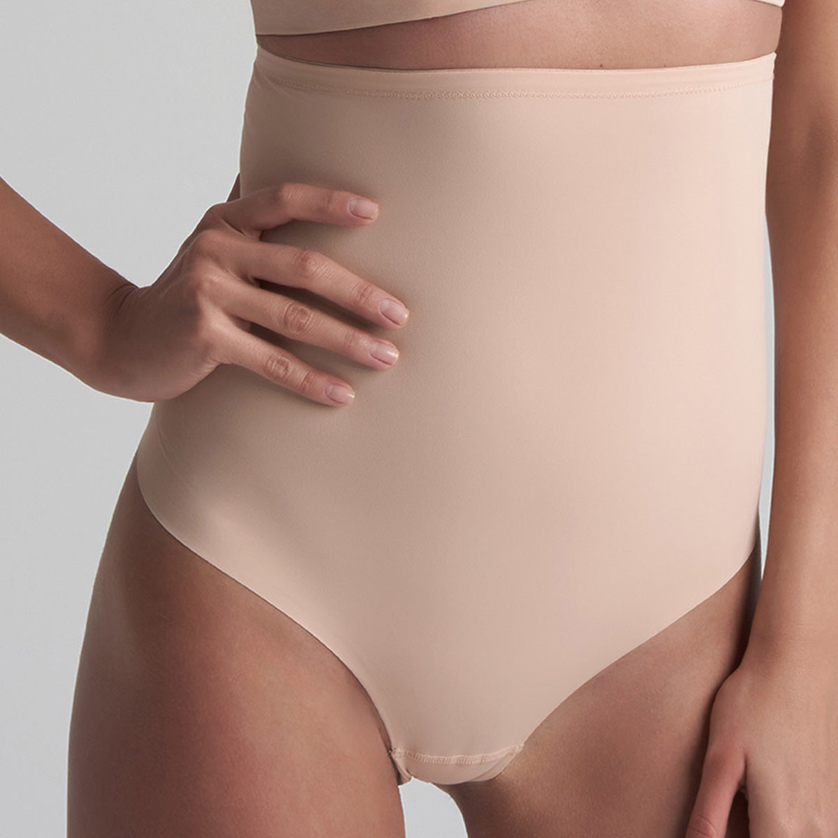Bye Bra Sculpting High Waist g-streng, beige - SCPHWT - Beige - Beige