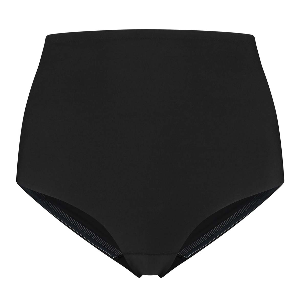 Bye Bra Sculpting Mid Waist maxi trusse, sort - SCPMWB - Black - Black
