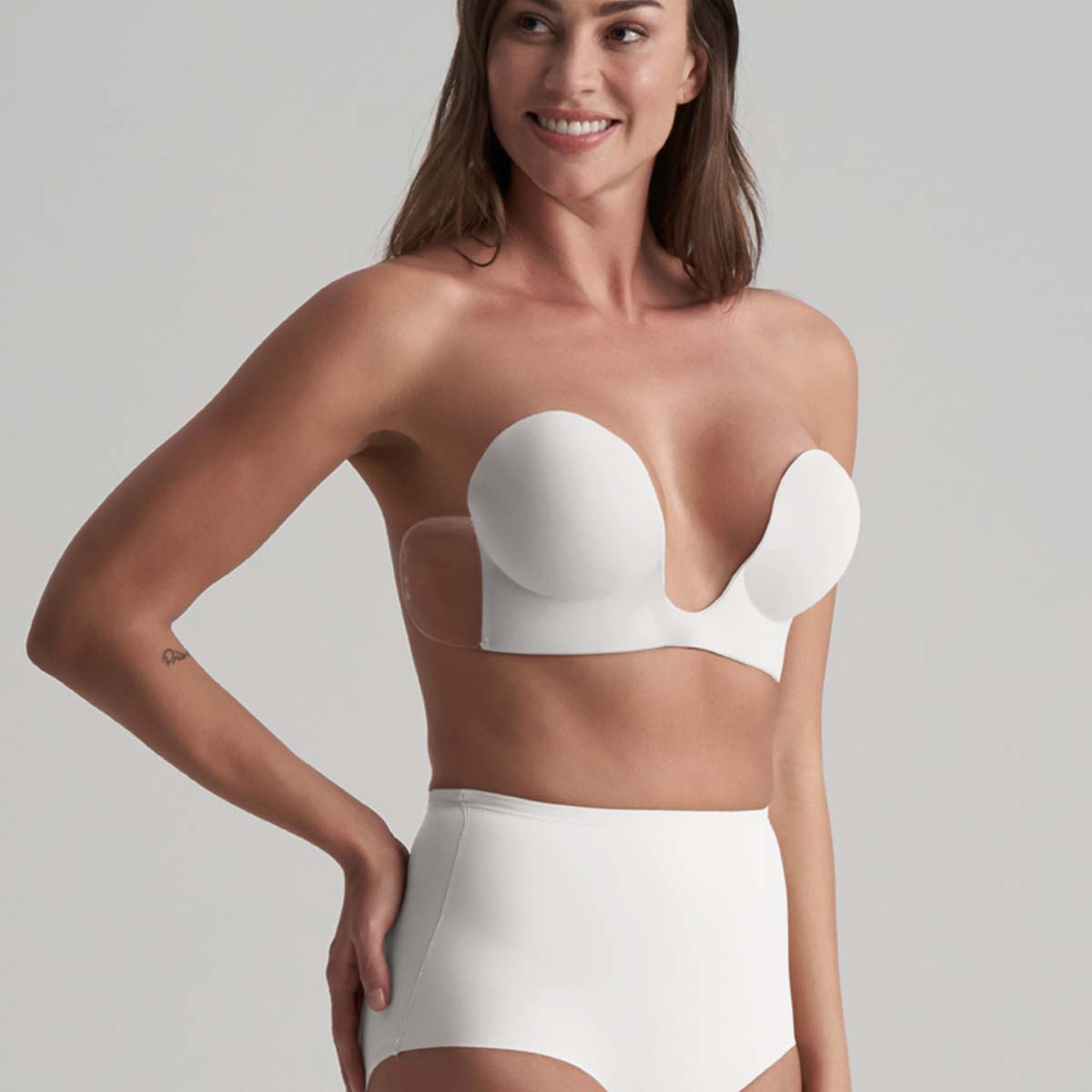 Bye Bra Seamless U-Style selvsiddende BH, natural - SUSBRA - Ivory - Ivory