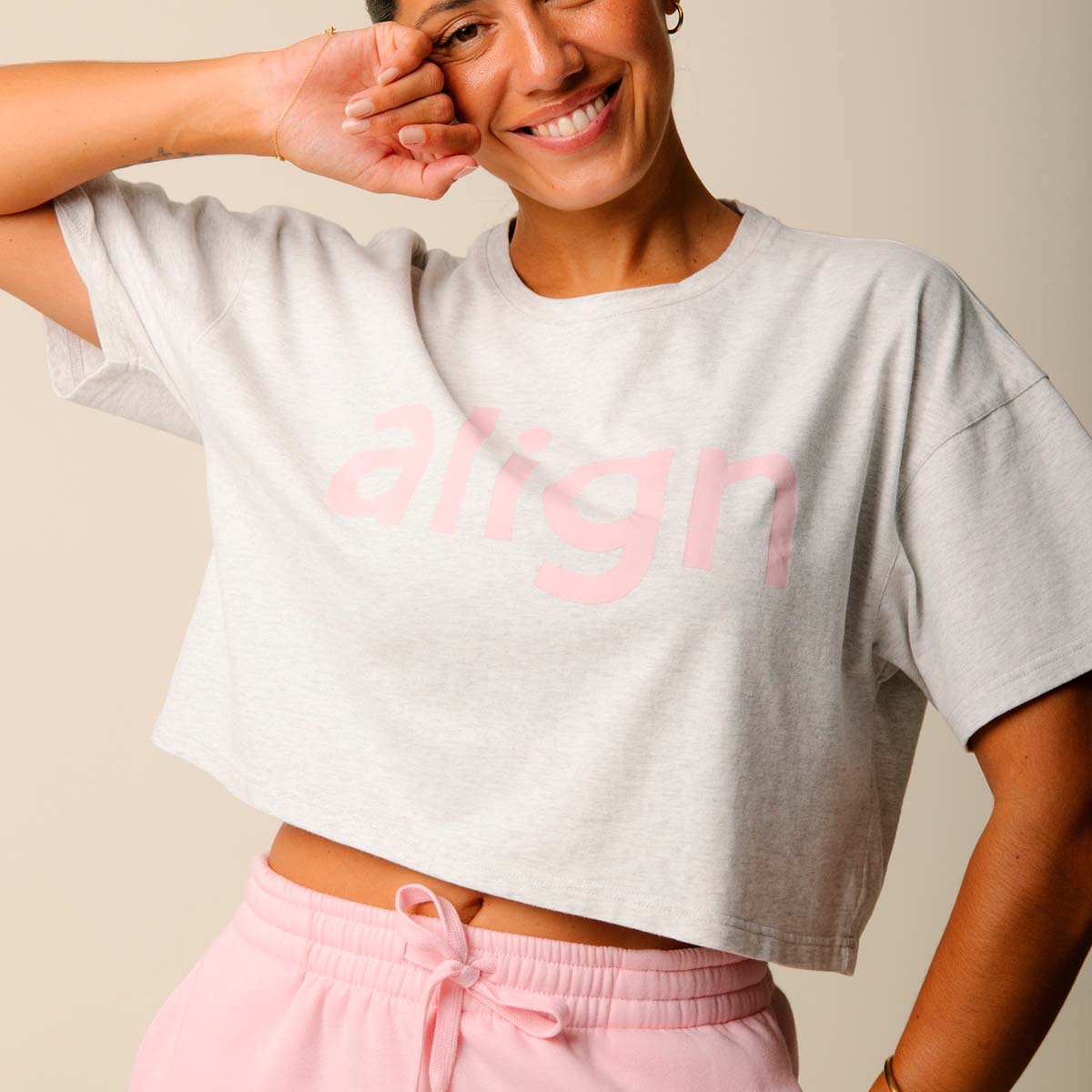 Copenhagen Cartel x Align by Blume t-shirt, grå - 163205 - GREY - Grey