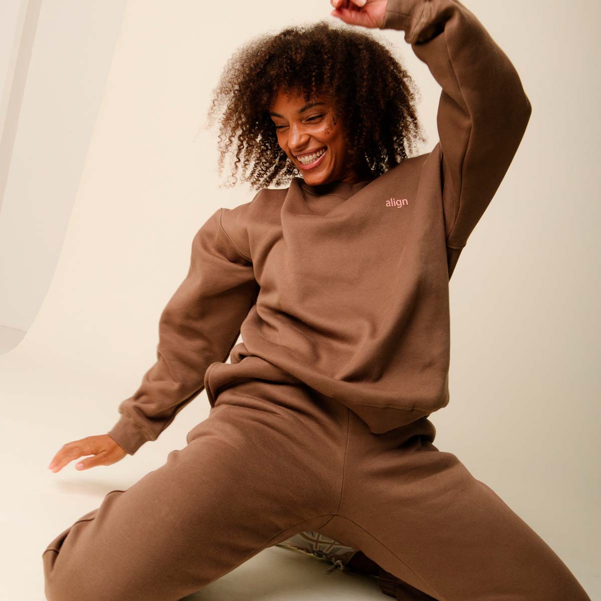 Copenhagen Cartel x Align by Blume sweatpants, brun - 163229 - HAZEL - Hazel