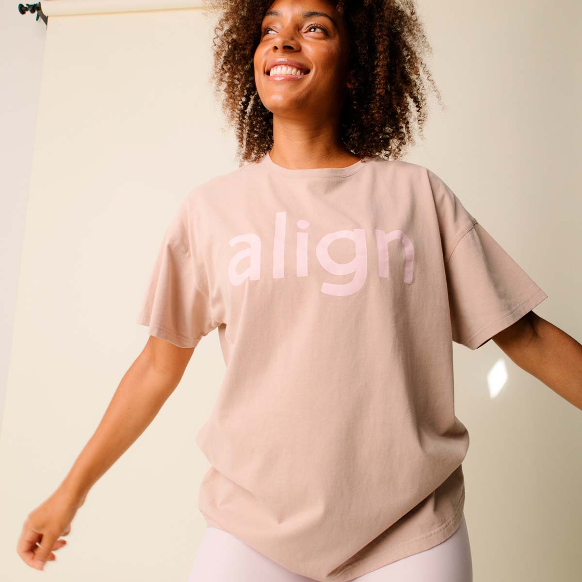 Copenhagen Cartel x Align by Blume t-shirt, brun - 163206 - HAZEL - Hazel