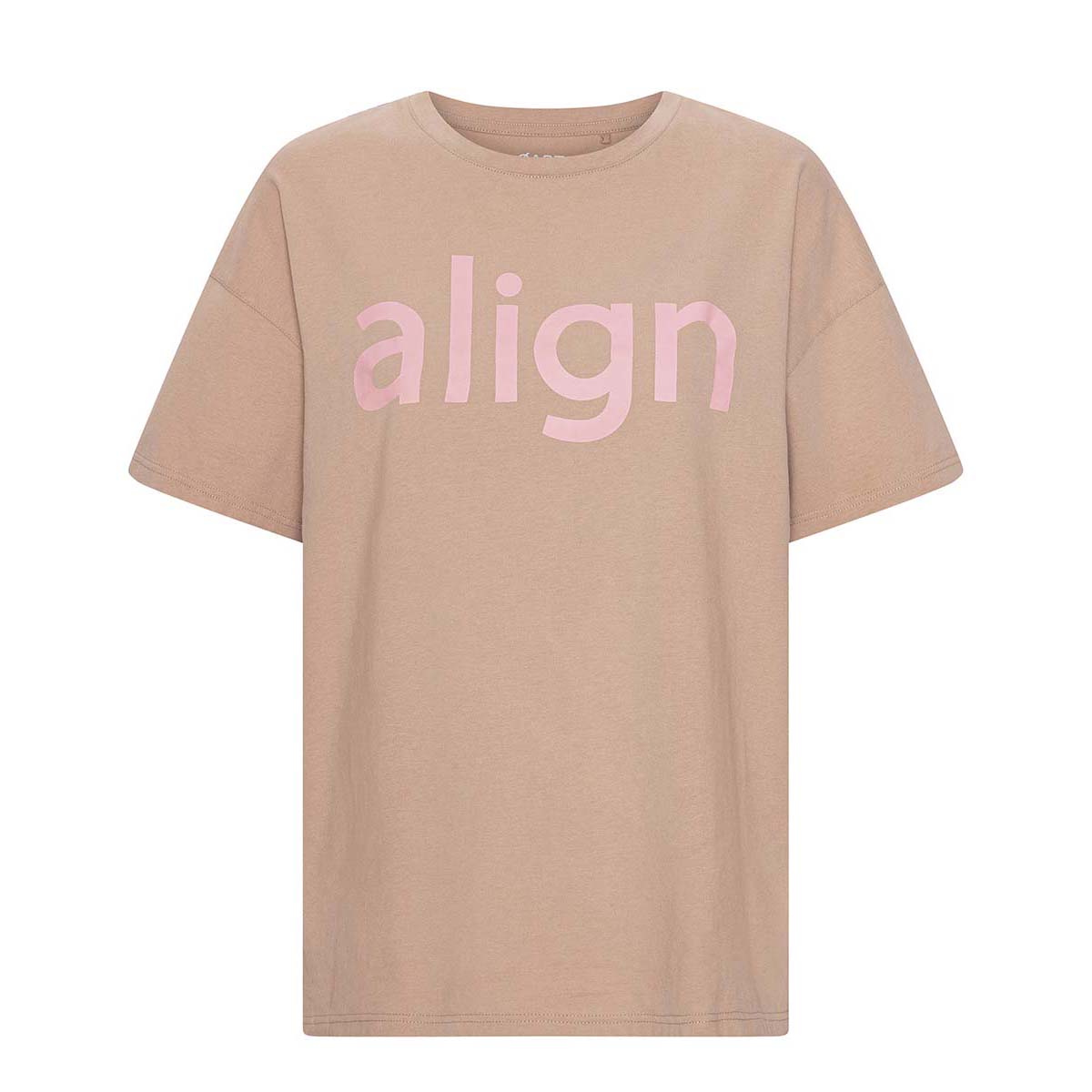 Copenhagen Cartel x Align by Blume t-shirt, brun - 163206 - HAZEL - Hazel