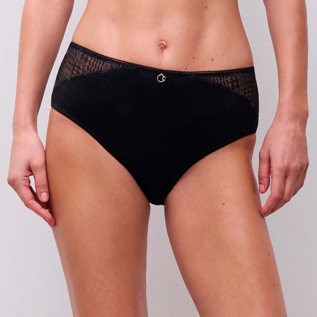 Chantelle Intrigue maxi trusse, sort - C13WC5 - 011 - Black