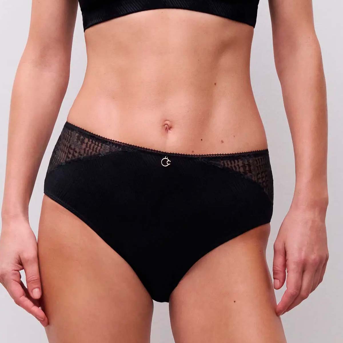 Chantelle Intrigue maxi trusse, sort - C13WC5 - 011 - Black