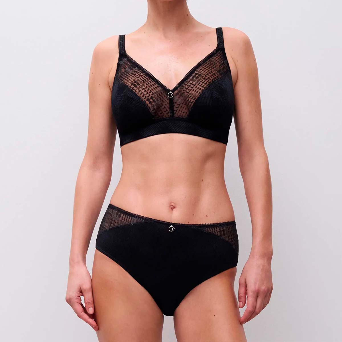 Chantelle Intrigue maxi trusse, sort - C13WC5 - 011 - Black