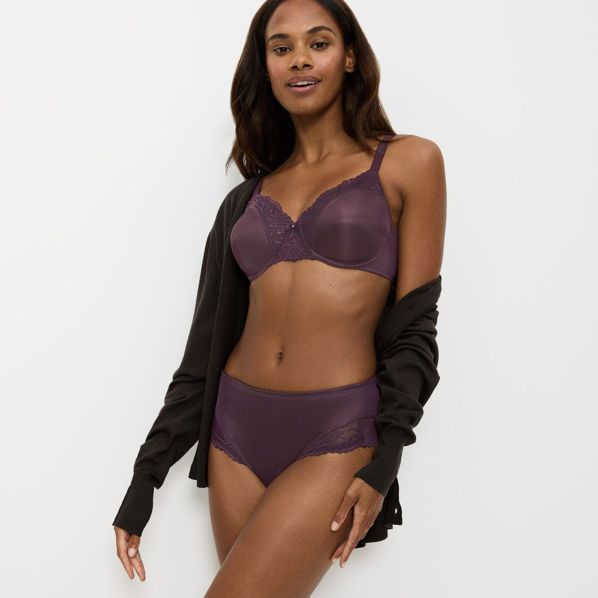 Triumph Ladyform Soft W BH med bøjle, lilla - 10166306 - 00NS - Purple