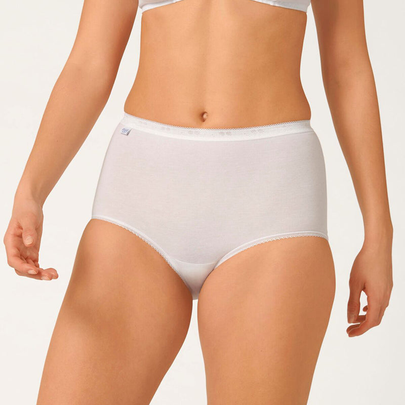 Sloggi Basic+Maxi 3-Pack maxi trusse, hvid - 10007656 - 0003 - White