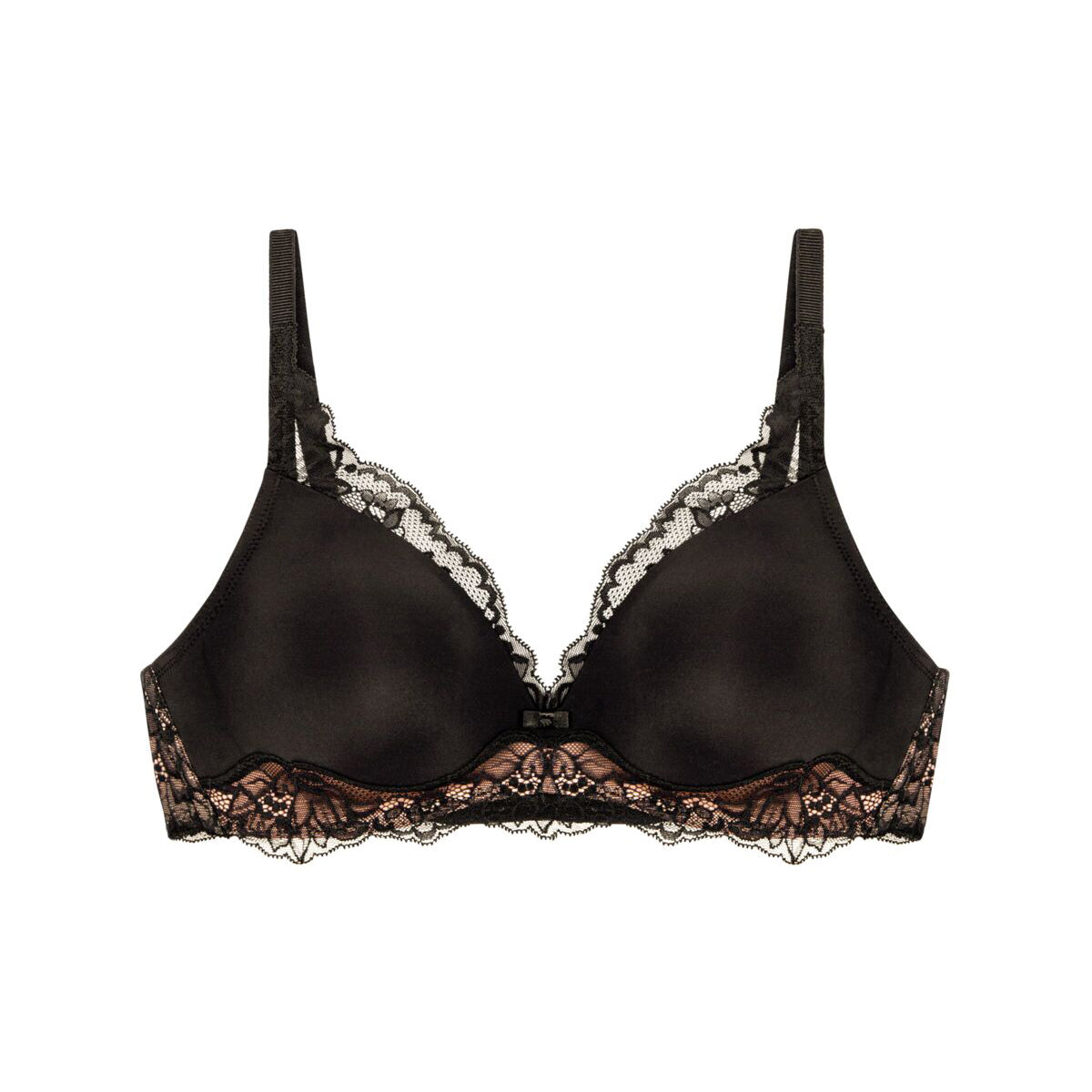Triumph Amourette Charm P BH uden bøjle, sort - 10201694 - 0004 - Black