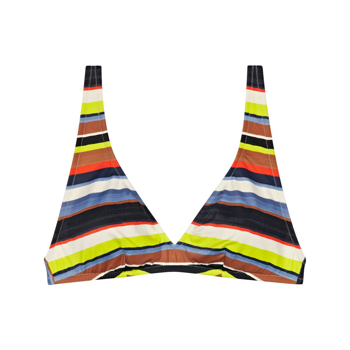 Triumph Mix & Match bikini top uden bøjle, multi - 10214586 - M008 - Blue Dark Combination
