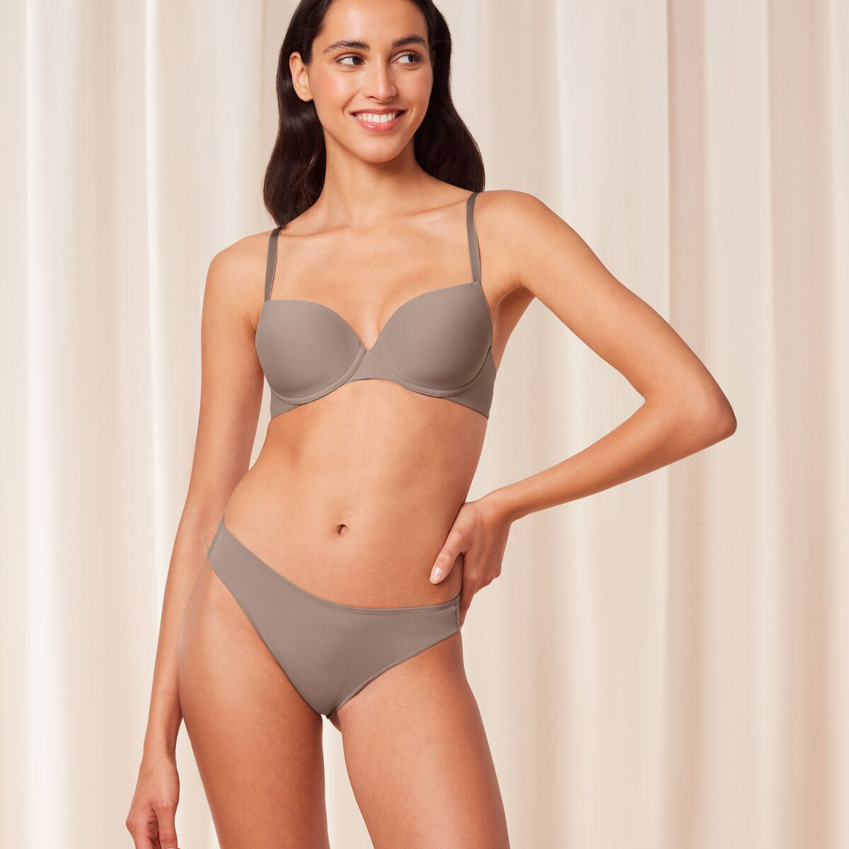 Triumph Pure Micro WHP BH med bøjle, brun - 10217445 - 1546 - Cafe Latte