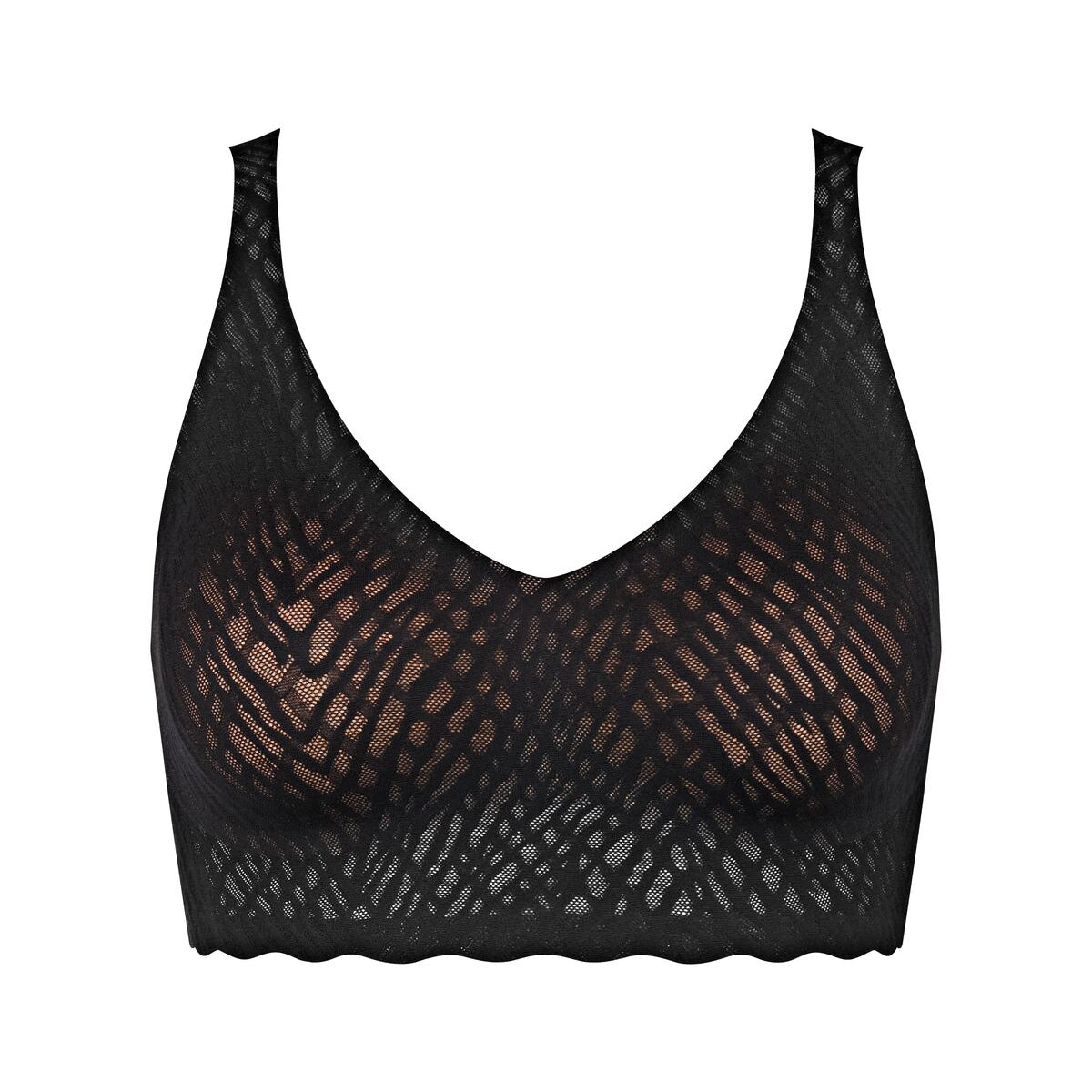 Sloggi Zero Feel Bliss bralette BH, sort - 10219598 - 0004 - Black